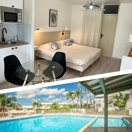 Superbe Studio Avec Piscine, Au Coeur De La Marina! Village Soleil ! Proche Aeroport & Ferry Le Gosier  Exterior foto